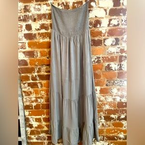 Modern Slate Grey Maxi Dress - Size Large